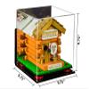Better Display Cases Versatile Acrylic Display Case - Medium Square Box with Mirror, Wall Mount, Red Risers and Turf Base 9.75" x 9.75" x 9.75" (A027-RR) view 2
