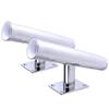 Amarine Made 2 Pack of Tournament Style Stainless Steel Wall Mounted Rod Holder,Transom Mounted (20 Degree) view 1