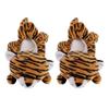 (1 Pair) Elastic Child Adult Terry Ice Hockey Figure Skates Boot Blade Covers Guards Skating Accessories, Absorbent, Tiger view 3