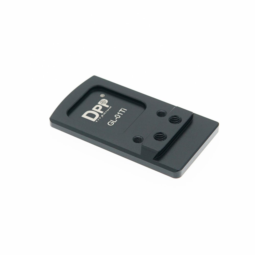 DPP Titanium Rear Sight Dovetail Mount/Mounting Plate/Adapter Compatible with Glock Vortex Venom & Viper, Burris Fastfire, Docter,Ade