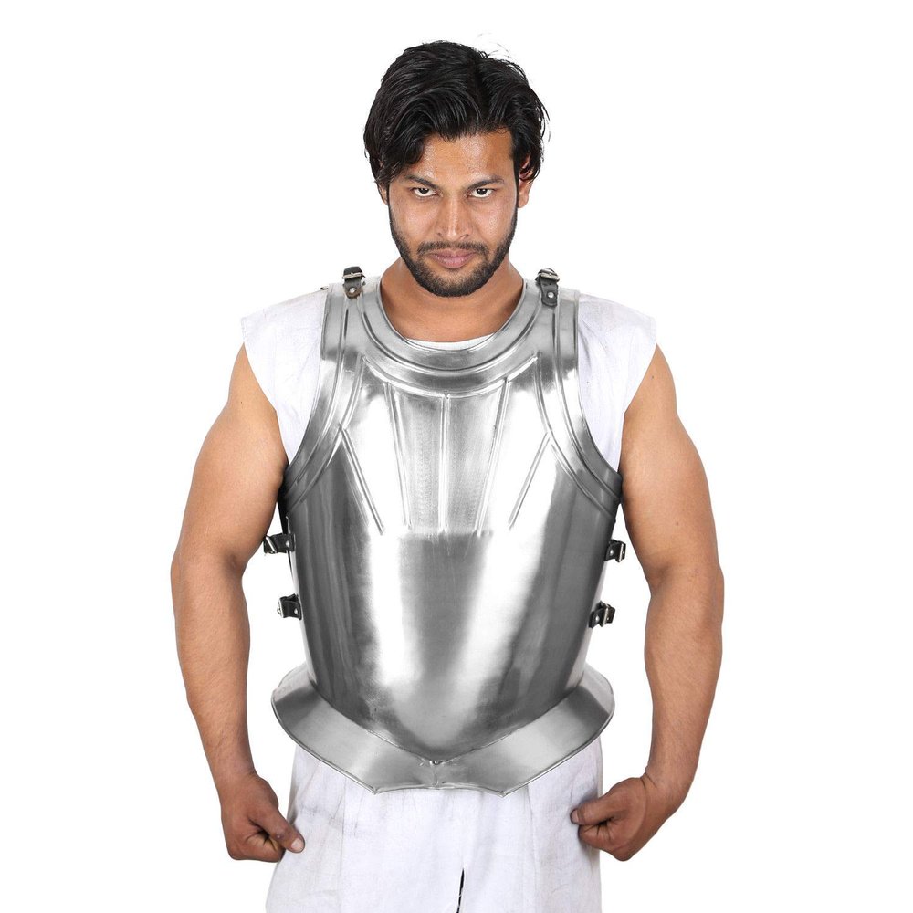 THENAUTICALMART Armor Medieval Breastplate Roman Muscle Armour Costume Cuirass New Jacket LARP (Carbon-Steel)