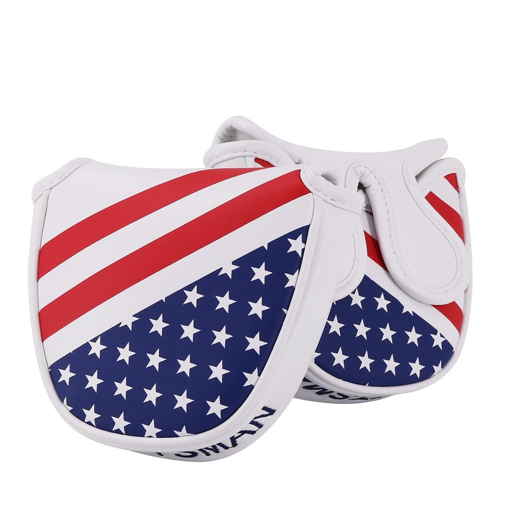 Craftsman Golf USA America Mallet Putter Cover Headcover for Scotty Cameron Odyssey (for Center Shaft)