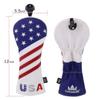 Craftsman Golf Red White Blue USA Flag Stars Fairway 3 5 Wood Cover Headcover(Wood Cover) view 4
