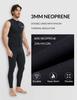Lemorecn Mens Wetsuits Top Premium Neoprene 3mm Zipper Diving Vest (2095black-XL) view 2