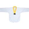 Taekwondo Poom Uniform Yellow V-Neck and Yellow Pants Martial Arts MMA TKD Karate Judo Hapkido (120(Height: 110~120cm)(43.3~47.2 inch)) view 4