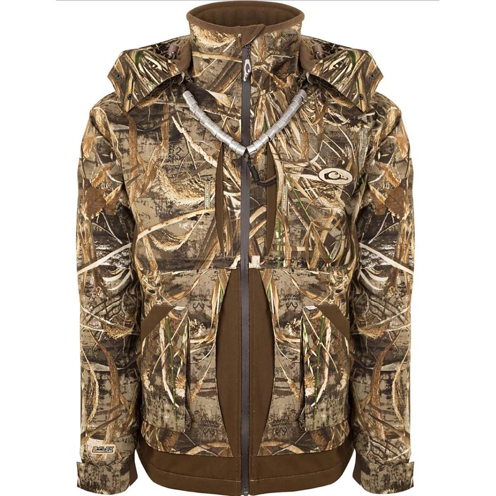 Drake Guardian Flex Full Zip Coat, Insulated, Realtree Max-5, Small