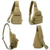 BraveHawk OUTDOORS Sling Chest Bag, 900D Nylon Tactical MOLLE Compact Crossbody Hiking Cycling Pack (Khaki) view 2