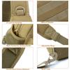 BraveHawk OUTDOORS Sling Chest Bag, 900D Nylon Tactical MOLLE Compact Crossbody Hiking Cycling Pack (Khaki) view 4