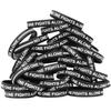 100 of Thin GRAY Line No One Fights Alone Wristbands view 1