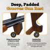 Rush Creek Creations Indoor Wood Wall Gun Rack for up to 5 Rifles or Shotguns, 5-Gun Wall-Mount Long Gun Display Rack with EVA Padded Grooves and Mounting Hardware, Dark Walnut view 4