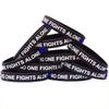 15 of Thin Blue Line No One Fights Alone Wristbands view 1