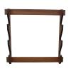 Rush Creek Creations Indoor Wood Wall Gun Rack for up to 3 Rifles or Shotguns, 3-Gun Wall-Mount Long Gun Display Rack with EVA Padded Grooves and Mounting Hardware, Dark Walnut view 1