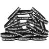 20 of Thin WHITE Line No One Fights Alone Wristbands view 1
