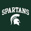 AS03NL - Michigan State Spartans Arch Logo T-Shirt Premium Cotton - Small - Forest view 2