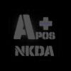 APOS NKDA A+ Blood Type 2x2 Tactical Morale Fastener Patch (A-TACS AU) view 2