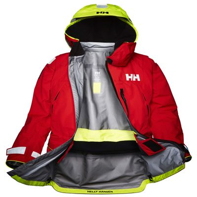 Helly-Hansen Men's Aegir Ocean Jacket, 222 Alert Red, Small