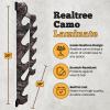 Rush Creek Creations Indoor Wood Wall Gun Rack for up to 5 Rifles or Shotguns, 5-Gun Wall-Mount Long Gun Display Rack with EVA Padded Grooves and Mounting Hardware, Camo view 3