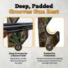 Rush Creek Creations Indoor Wood Wall Gun Rack for up to 5 Rifles or Shotguns, 5-Gun Wall-Mount Long Gun Display Rack with EVA Padded Grooves and Mounting Hardware, Camo view 4