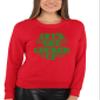 Go All Out XXXXX-Large Red Adult Let's Get Lucked Up Funny St. Patrick's Day Sweatshirt Crewneck view 2