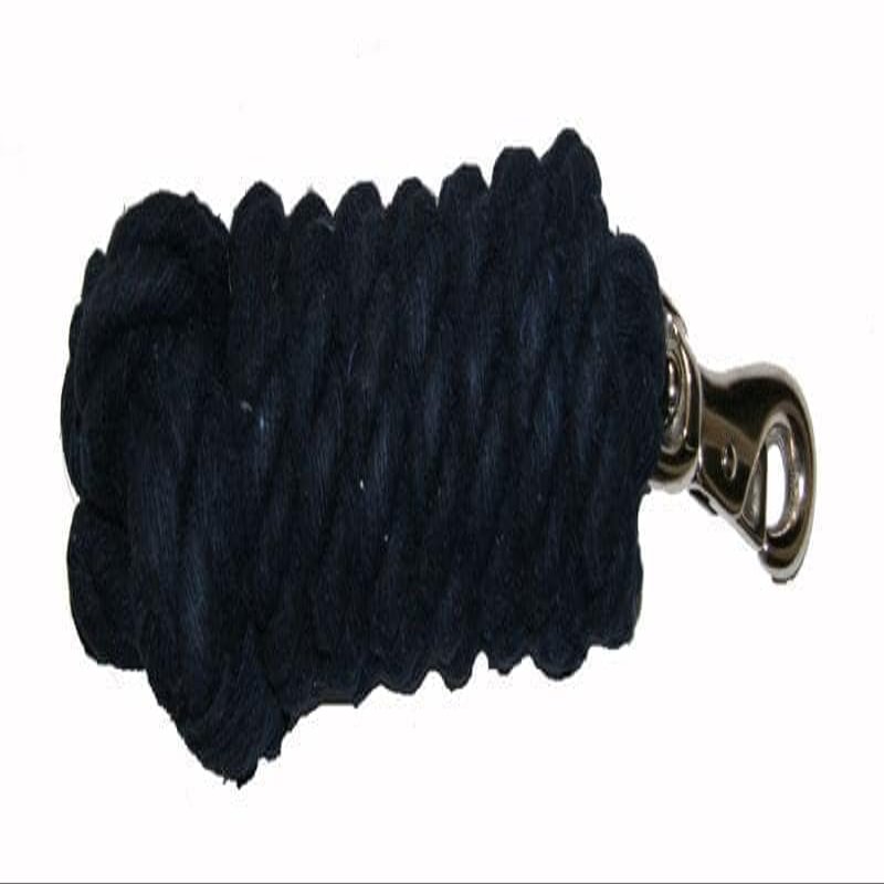 AJ Tack 10 Foot Cotton Lead Rope with Bull Snap - Set of 5 Navy Blue