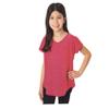 Tuff Athletics Girl's Short Sleeve Active Tee (XL - 16, Rasberry) view 1