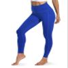 Colorfulkoala Women's High Waisted Tummy Control Workout Leggings 7/8 Length Yoga Pants with Pockets (S, Sapphire Blue) view 4