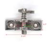 4 Pack Bimini Top Deck Hinge with Pin and Ring, 316 Stainless Steel, Free Installation Screws view 3