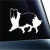 Shetland Sheepdog Dog Symbol Decal Paw Print Dog Puppy Pet Family Breed Love Car Truck Sticker Window (White), Decal Sticker Vinyl Car Home Truck Window Laptop view 1