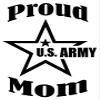 Proud US Army Mom Military - Sticker Graphic - Auto, Wall, Laptop, Cell, Truck Sticker for Windows, Cars, Trucks view 1