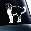 Saint Bernard Dog Symbol Decal Paw Print Dog Puppy Pet Family Breed Love Car Truck Sticker Window (White), Decal Sticker Vinyl Car Home Truck Window Laptop view 1