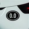 0.0 Oval I Don't Run Humor Symbol Decal Funny Car Truck Sticker Window (Black), Decal Sticker Vinyl Car Home Truck Window Laptop view 1