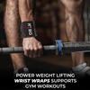DEFY 18 Weightlifting Wrist Wraps  Professional Fitness Wrist Wraps for Men & Women with Thumb Loop - Wrist Support for Weightlifting, Strength Training, Powerlifting & Bodybuilding (Zebra Stripes) view 2