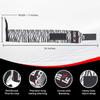 DEFY 18 Weightlifting Wrist Wraps  Professional Fitness Wrist Wraps for Men & Women with Thumb Loop - Wrist Support for Weightlifting, Strength Training, Powerlifting & Bodybuilding (Zebra Stripes) view 4