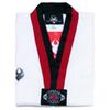 Taekwondo Poom Uniform Poom V-Neck and Blue Pants Martial Arts MMA TKD Karate Judo Hapkido (150(Height: 140~150cm)(55.1~59.0 inch)) view 3