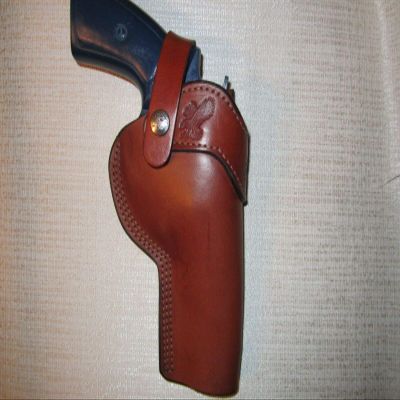 Braids Holsters Brown Owb Revolver Holster with Strap, Choose Gun & R or L Hand (Handling:Left; Revolver Choice:Ruger Lcrx 3";)