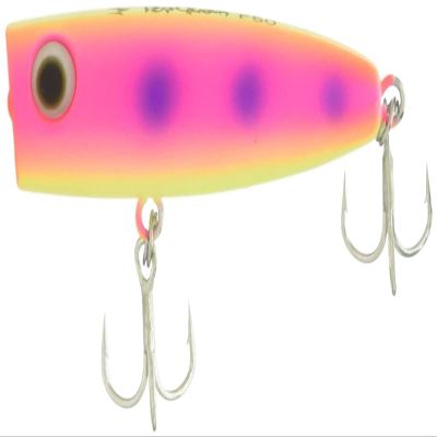 YAMASHITA L11P 603842 Popper Pop Queen F50, 2.0 inches (50 mm), 0.2 oz (5 g), Matte Pinky Yellow