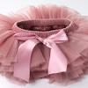 Baby Girls Tutu Skirt with Diaper Cover Cotton Tulle Bloomers and Headband Sets Bean Sand 1-2 Years view 3