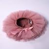 Baby Girls Tutu Skirt with Diaper Cover Cotton Tulle Bloomers and Headband Sets Bean Sand 1-2 Years view 4