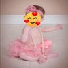 Baby Girls Tutu Bloomers Diaper Cover Cotton Tulle Bloomers and Headband Set Coral 6-12 Month view 3