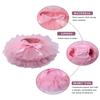 Baby Girls Tutu Bloomers Diaper Cover Cotton Tulle Bloomers and Headband Set Pink 3-6 Month view 4