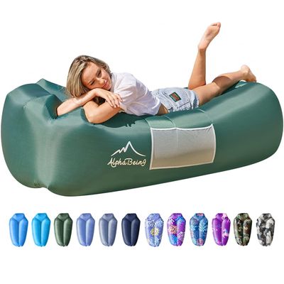 AlphaBeing Inflatable Lounger Beach Chair Accessories, Air Sofa Hammock Inflatable Couch for Camping Backyard Lakeside with Compression Sacks, Ideal Outdoor Gifts for Adults