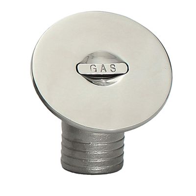 Boat Deck Fill/Filler Cap Keyless - Angled Neck 2"(50mm) Gas Marine 316 Stainless Steel