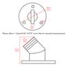 Boat Deck Fill/Filler Cap Keyless - Angled Neck 2"(50mm) Gas Marine 316 Stainless Steel view 2