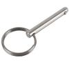 2 Pack Quick Release Pin, Diameter 1/4", Usable Length 1-1/2", Overall Length 2", Full 316 Stainless Steel, Bimini Top Pin, Marine Hardware view 4