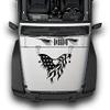 Eagle US Flag Hood Decal Sticker Vinyl Compatible with Jeep Wrangler JK view 1
