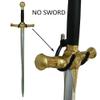 YYST MINI Adjustable Sword , Wall Hook Display Hanger Wall Mount for Sword ,Dagger ,Axe,KeyBlade, etc-4/PK- No Sword-Vertical Display view 4