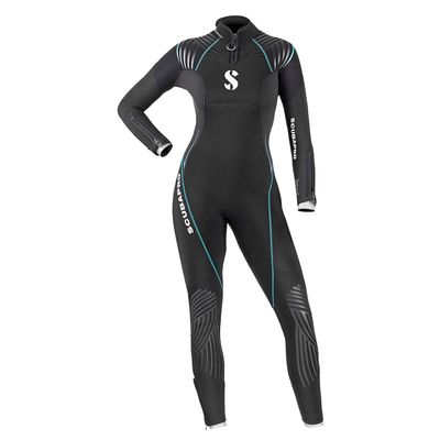 SCUBAPRO Definition Steamer 5 mm Women's Diving Wetsuit (Black/Turquoise, Small)
