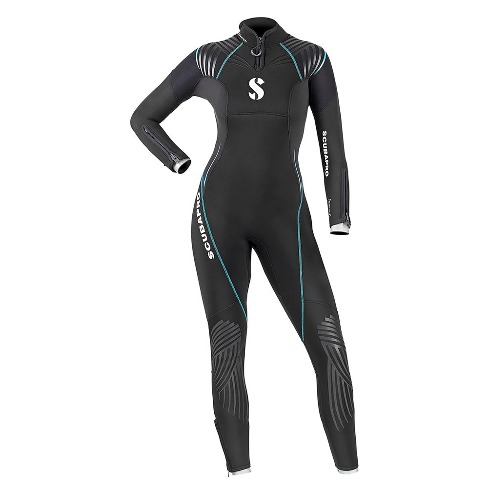 SCUBAPRO Definition Steamer 5 mm Women's Diving Wetsuit (Black/Turquoise, Small)