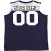 HARDKOR SPORTS Customized Basketball Jersey Mesh Shoulder Navy and White | Youth Large view 2