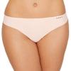 DKNY Women's Litewear Cut Anywhere Thong Underwear, Vanilla/Graphite, Large view 1